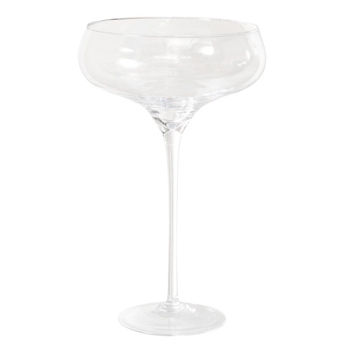 Visuel 1 du produit Photophore en verre transparent sur pied Cremant - Ø 30,5 x H 50 cm