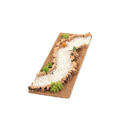 Visuel 1 du produit Chemin serpentin modulable coloris blanc - 13 x 33 x 4 cm