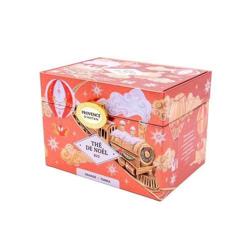 Visuel 1 du produit Coffret métal thé de Noël orange et fève de tonka bio Provence d’Antan - les 20 sachets