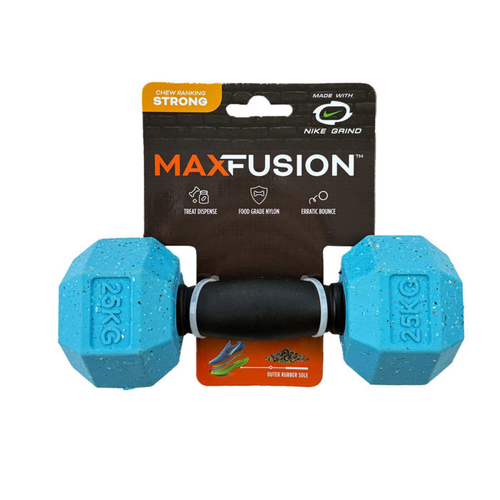 Visuel 2 du produit Jouet pour chien en caoutchouc naturel et Nike Grind coloris bleu haltère flottante Max Fusion - Taille L