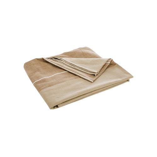 Visuel 1 du produit Nappe rayée en coton crème - 250 x 150 cm