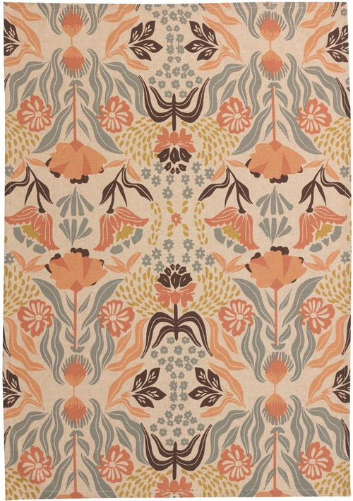 Visuel 1 du produit Torchon en coton imprimé multicolore Youri - 50 x 70 cm