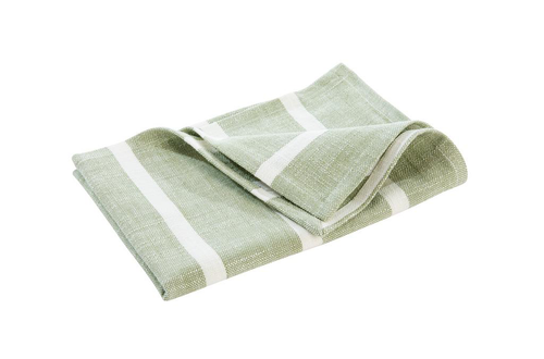 Visuel 1 du produit Torchon lignes coloris beige en coton - 50 x 70 cm