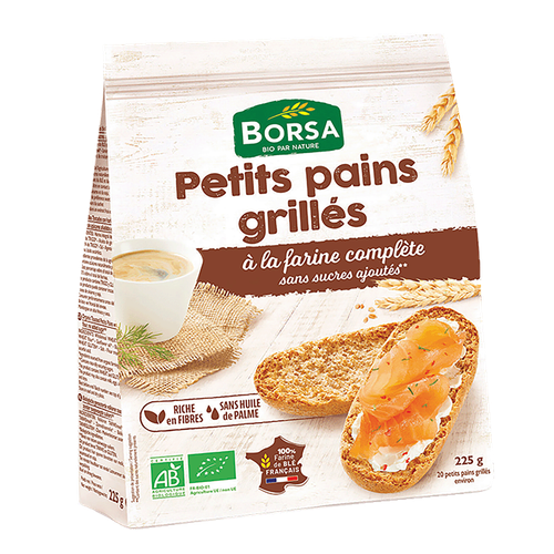 Visuel 1 du produit Petit pain grillé complet bio - 250 g