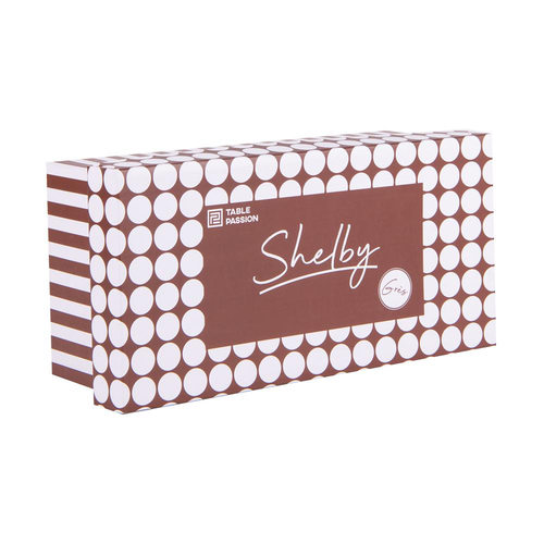 Visuel 2 du produit Coffret 2 mugs en grès beige et marron Shelby - 55 cl