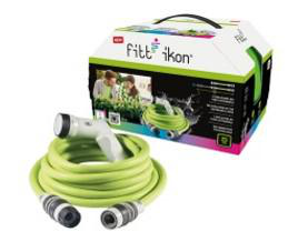Visuel 1 du produit Tuyau Extensible Lime 100% équipé Fitt Ikon Gardena - 20 m
