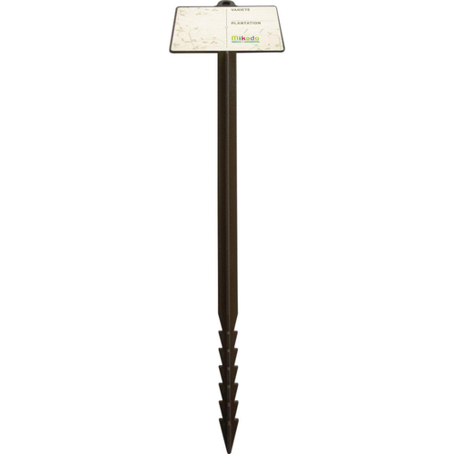 Visuel 1 du produit Étiquette à planter jalons de jardin vierge coloris marron   - 45 cm