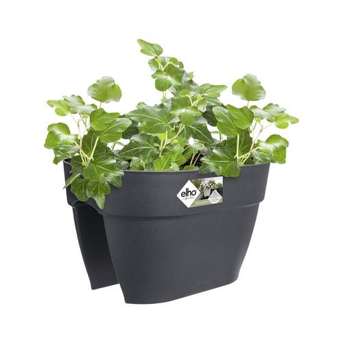 Visuel 3 du produit Jardinière flower bridge en plastique recyclé coloris anthracite Elho Vibia Campana - 22 x 26 x 39 cm