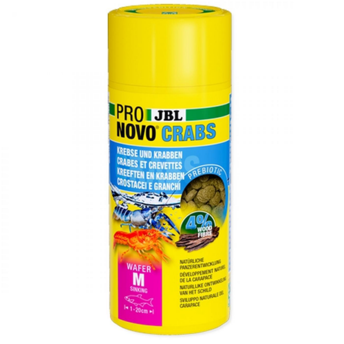 Visuel 1 du produit Nourriture pour crabe wafer - riche en protéines JBL ProNovo - 125g / 250ml