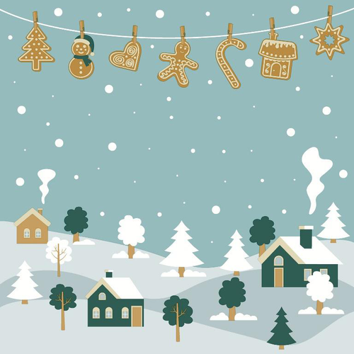 Visuel 1 du produit 20 serviettes 3 plis Winter Hill - 33 x 33 cm
