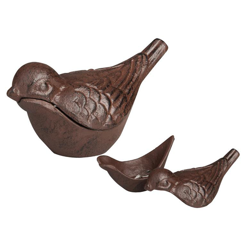 Visuel 1 du produit Cache clés en fonte marron Oiseau - 15,4 x 8,5 x 8,2 cm