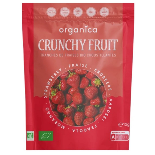 Visuel 1 du produit Fraises lyophilisées bio Organica - 12 g