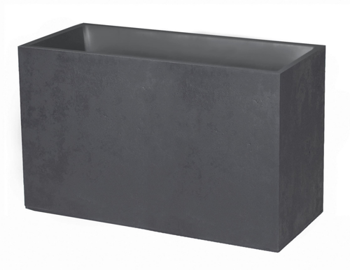 Visuel 1 du produit Muret en polypropylène coloris gris anthracite Eda Poetic Basalt - 99,5 x 39,5 x 60 cm