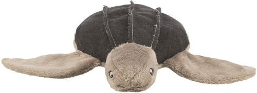 Visuel 3 du produit Jouet pour chien en tissu peluche coloris marron et beige tortue Hauke Trixie Be Nordic - 34 cm