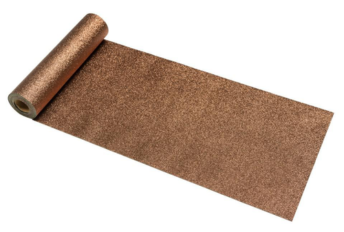 Visuel 1 du produit Chemin de table en intissé chocolat à paillettes Premium – 30 cm x 5 m