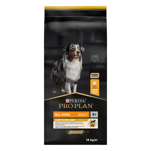 Visuel 2 du produit Croquette pour chien adulte stérilisé light au poulet Pro Plan - 14 kg