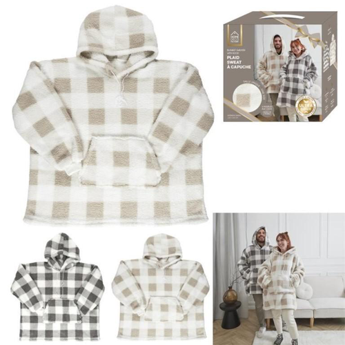 Visuel 1 du produit Sweat plaid à carreaux en polyester - Taille unique