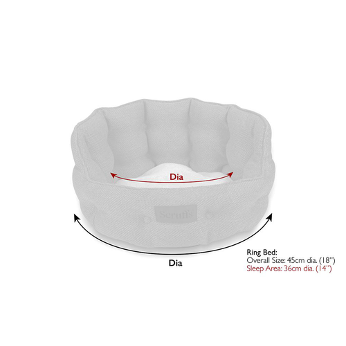 Visuel 5 du produit Couchage pour chat ou petit chien coloris gris lit rond Scruffs Seattle - Ø 45 cm