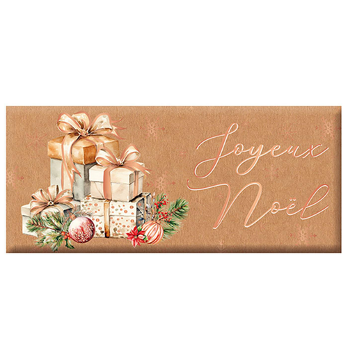 Visuel 1 du produit Mini tablette de chocolat au lait  « Joyeux Noël » Art Grafik