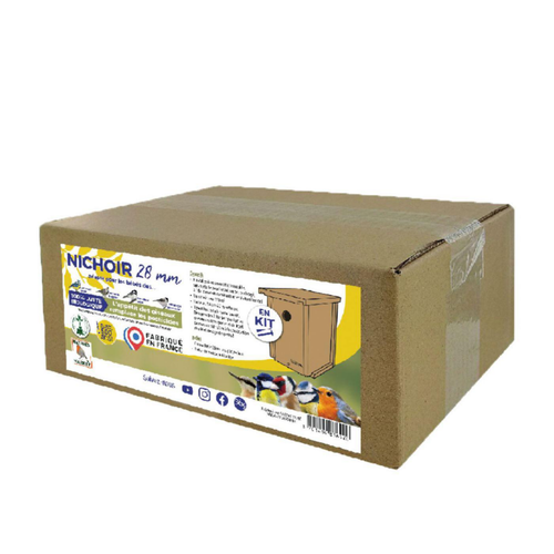 Visuel 3 du produit Nichoir à monter en bois douglas Natures Market trou 28 mm - 17 x 21 x 22,5 cm