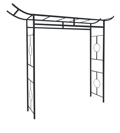 Visuel 1 du produit Arche en métal noir charbon Louis Moulin Zen - 175 x 50 x 237 cm