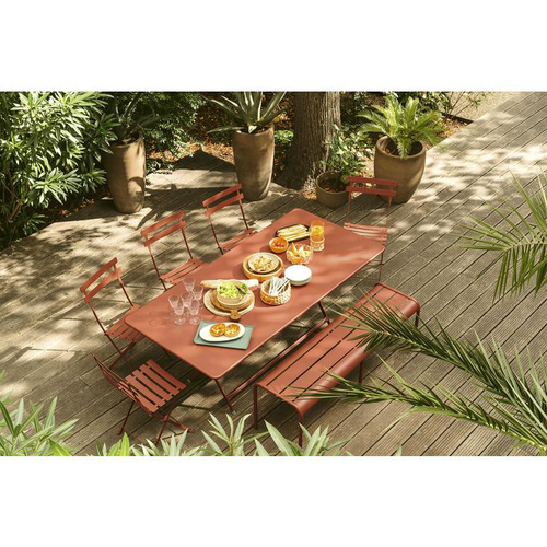 Visuel 2 du produit Chaise pliante en acier ocre rouge Fermob Bistro - 38 x 40 x 82 cm