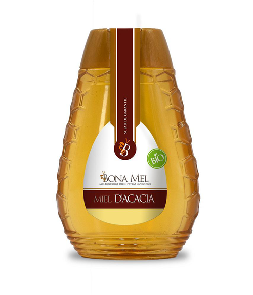 Visuel 1 du produit Miel d'acacia bio squeezer Bonamel - 350 g