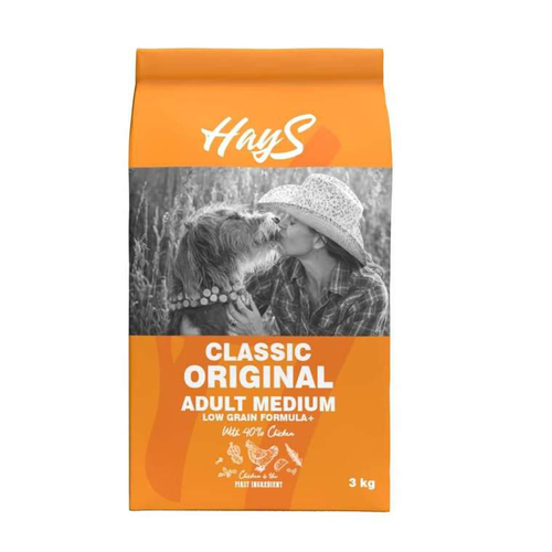 Visuel 2 du produit Croquette pour chien adulte de race moyenne au poulet Hays Classic - 3 kg