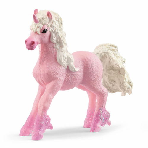 Visuel 1 du produit Figurine Poulain Licorne fleuri Schleich® - 9,7 x 3,2 x 8,7 cm