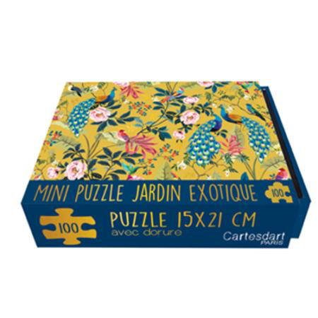 Visuel 1 du produit Mini puzzle paons exotiques coloris multicolore Cartes d'Art