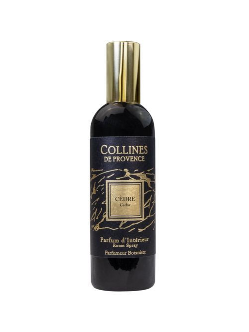 Visuel 1 du produit Parfum d’intérieur noir Collines de Provence Fleurs & Ecorces cèdre - 100 ml