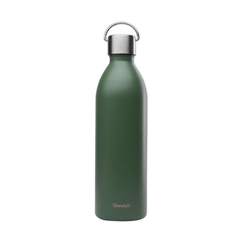 Visuel 1 du produit Bouteille isotherme en inox recyclé Qwetch Active Matt kaki - 1 L