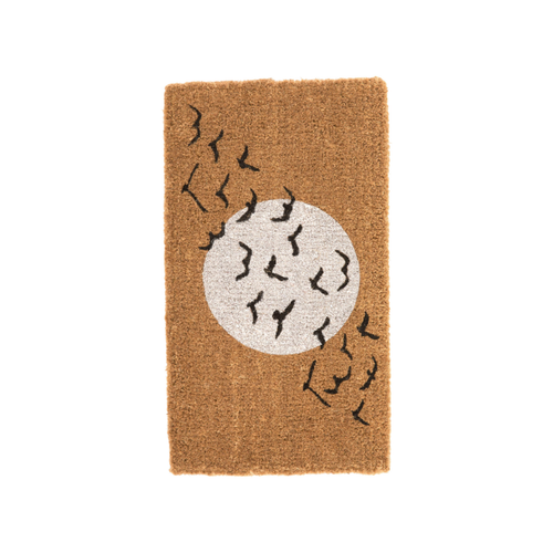 Visuel 1 du produit Paillasson en fibre de coco motif vol d’hirondelles - 72 x 40 cm