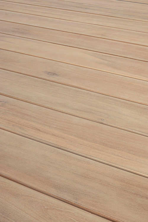 Visuel 9 du produit Table Calla naturel avec allonges coloris bois en aluminium - 220/340 x 100 cm