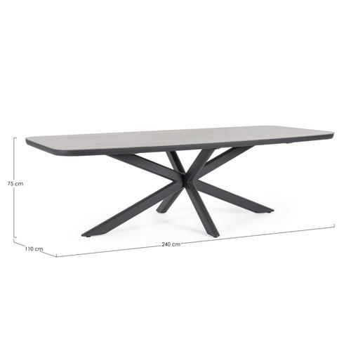 Visuel 3 du produit Table Isacco alu-pierre nat.