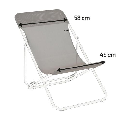 Visuel 3 du produit Toile Lafuma 62 cm couleur Terre pour Maxi transat Batyline