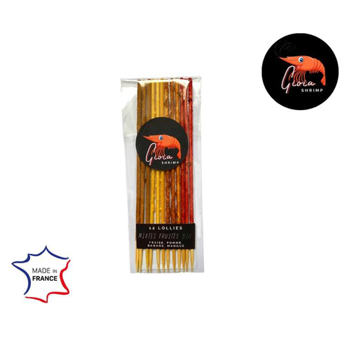 Visuel 1 du produit Lollies mixtes fruités bio pour les crevettes d'aquarium Gioiashrimp – sachet de 12