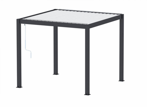 Visuel 1 du produit Pergola aluminium PONANT graphite/gris, OCEO - 3x3m