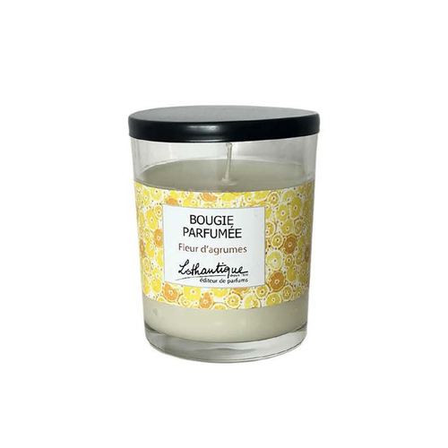 Visuel 1 du produit Bougie en verre transparent Lothantique L’éditeur de parfums senteur Fleur d’agrumes - 160 g