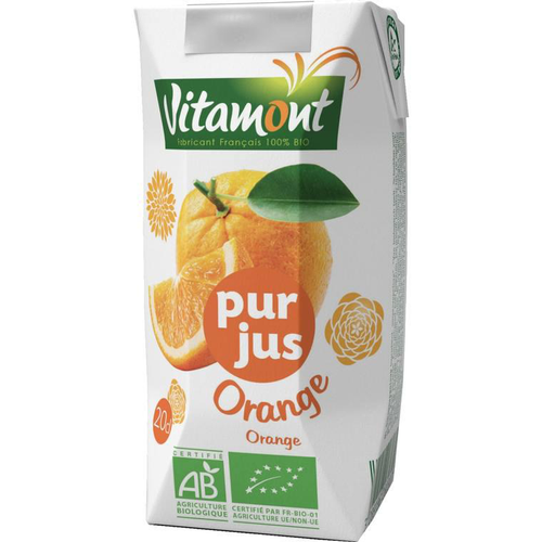 Visuel 1 du produit Pur jus d’orange bio - brique de 20 cl
