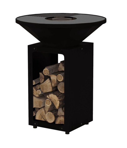 Visuel 1 du produit Brasero B.B.O.68 pour 10 personnes coloris noir en acier brut Oyat - Ø 68 cm