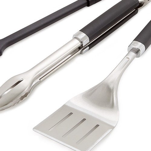 Visuel 2 du produit Kit de 3 accessoires Better pour barbecue (pince, spatule, pinceau) Weber - 58 cm