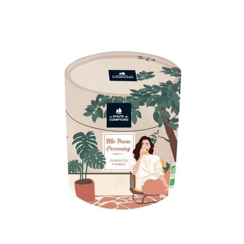 Visuel 1 du produit Coffret assortiment de thés et infusions bio Route des Comptoirs Ma pause cocooning - 20 sachets