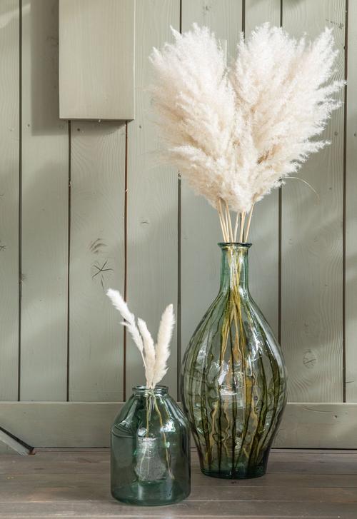 Visuel 3 du produit Vase en verre recyclé coloris vert Palermo - Ø 28 x H 60 cm