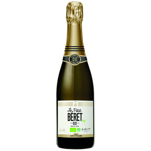 Visuel 1 du produit Muscat Pétillant Bio sans alcool Petit Béret - 75 cl