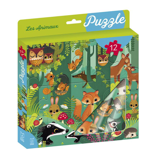 Visuel 1 du produit Ma boîte à puzzle 24 pièces “les animaux” Editions Lito