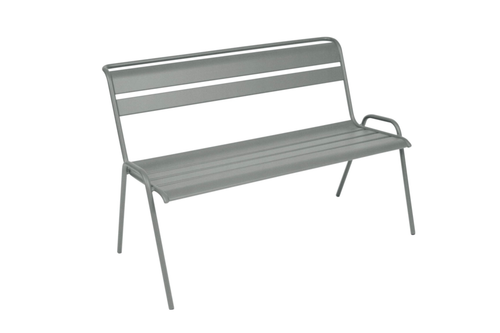 Visuel 1 du produit Banc Monceau coloris gris en acier Fermob - 116 x 60 cm