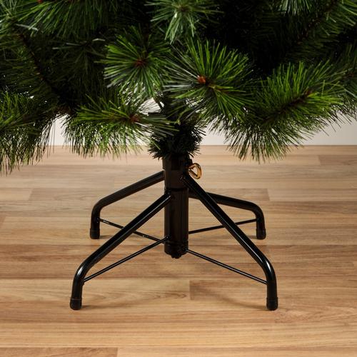 Visuel 5 du produit Sapin de Noël artificiel vert 18 branches avec pied en métal Ø 41 cm Ontario - Ø 91 x H 150 cm