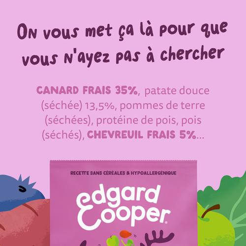 Visuel 9 du produit Croquettes pour chien adulte au chevreuil et au canard sans céréales Edgard & Cooper - 2,5 kg