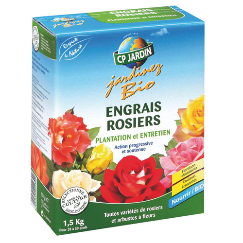 Visuel 1 du produit Engrais rosiers plantation et entretien CP Jardin jardinez bio - 1 ,5 kg